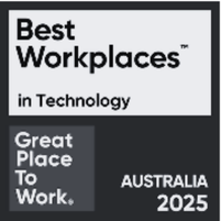Great Place to Work Best Workplaces in Technology Australia 2025 badge