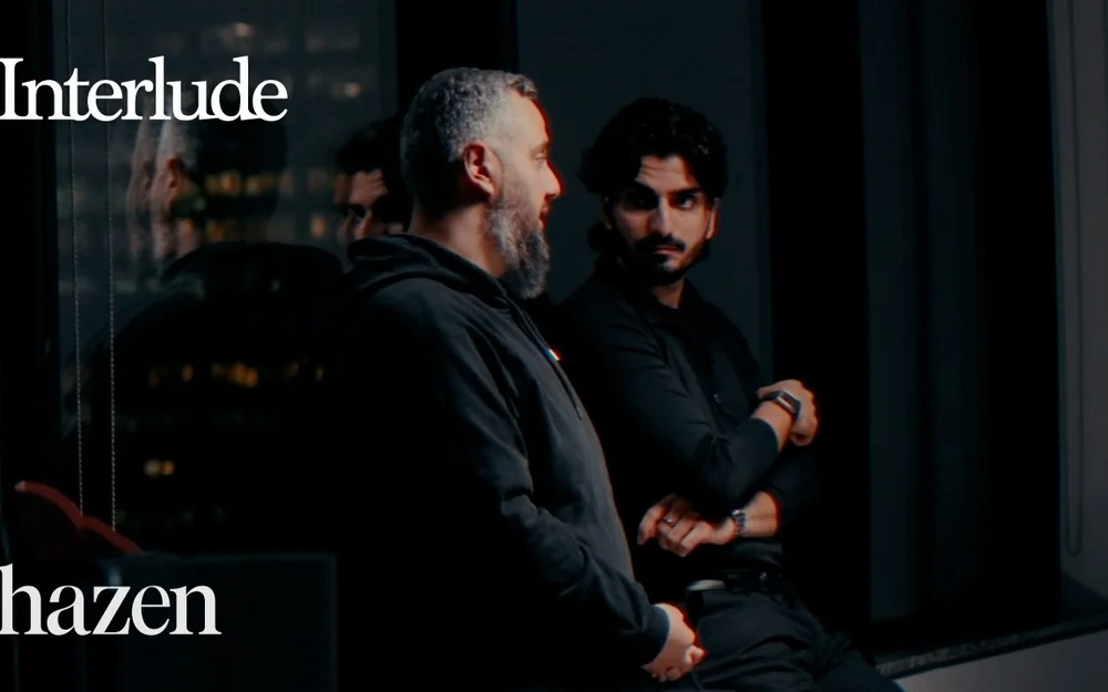 Ahmed Khanji in conversation with a Hazen host, from the Interlude episode “Why cybersecurity is everyone’s problem”.