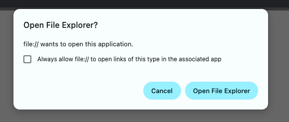 Figure 4 showing the browser confirmation prompt